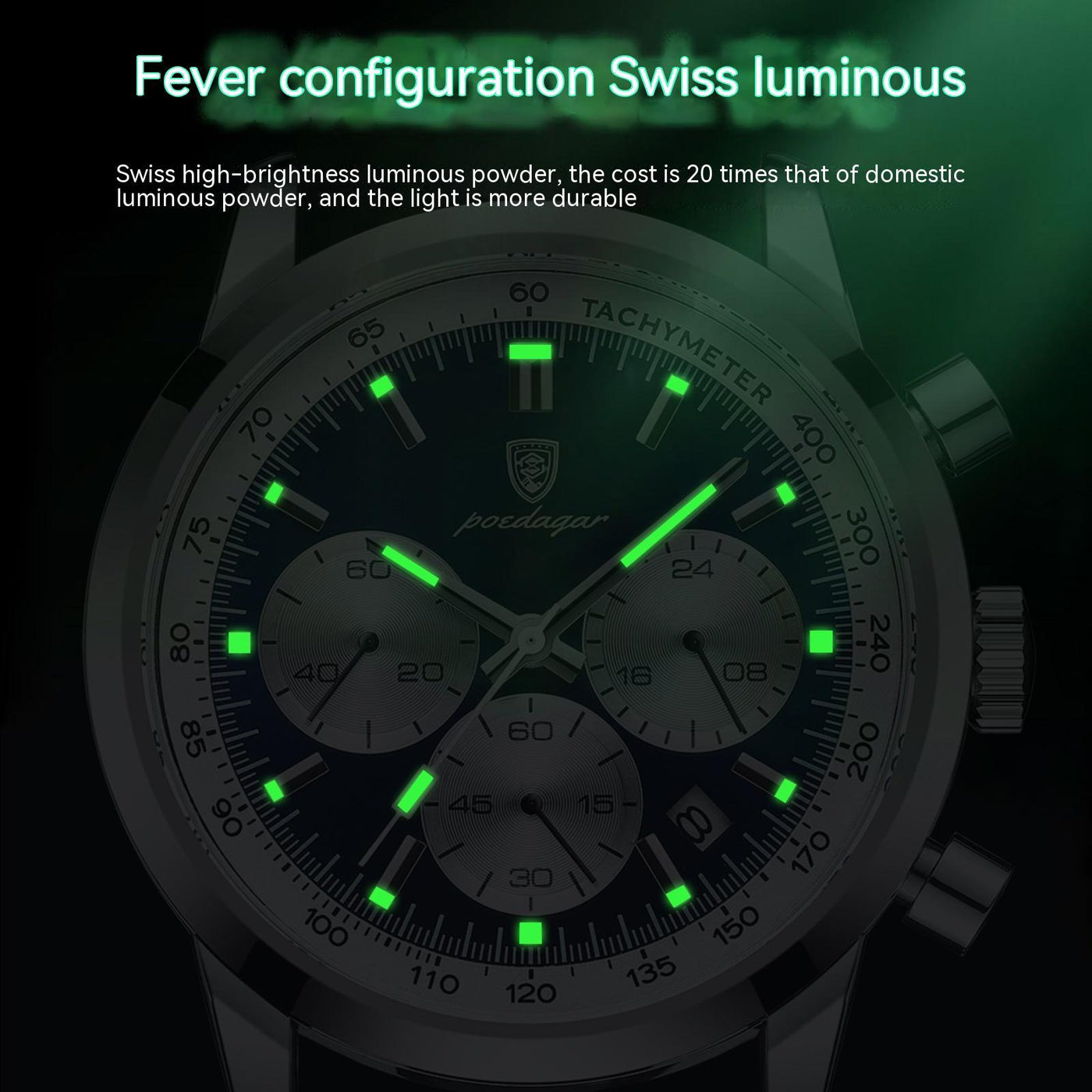 Men’s Multifunctional Waterproof Luminous Watch