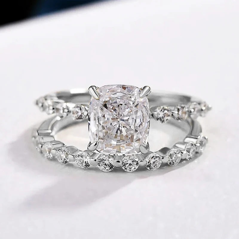 Women's Square Light Luxury Ring