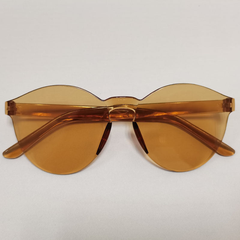 European And American Trendy One-piece Candy-colored Sunglasses