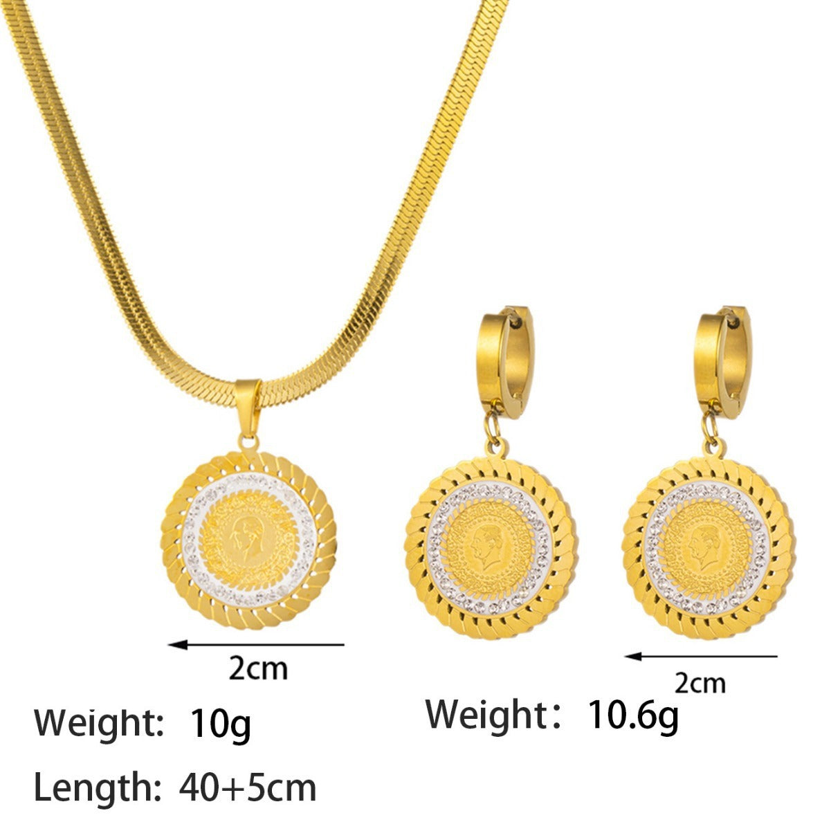 Stainless Steel Jewelry Set for Women