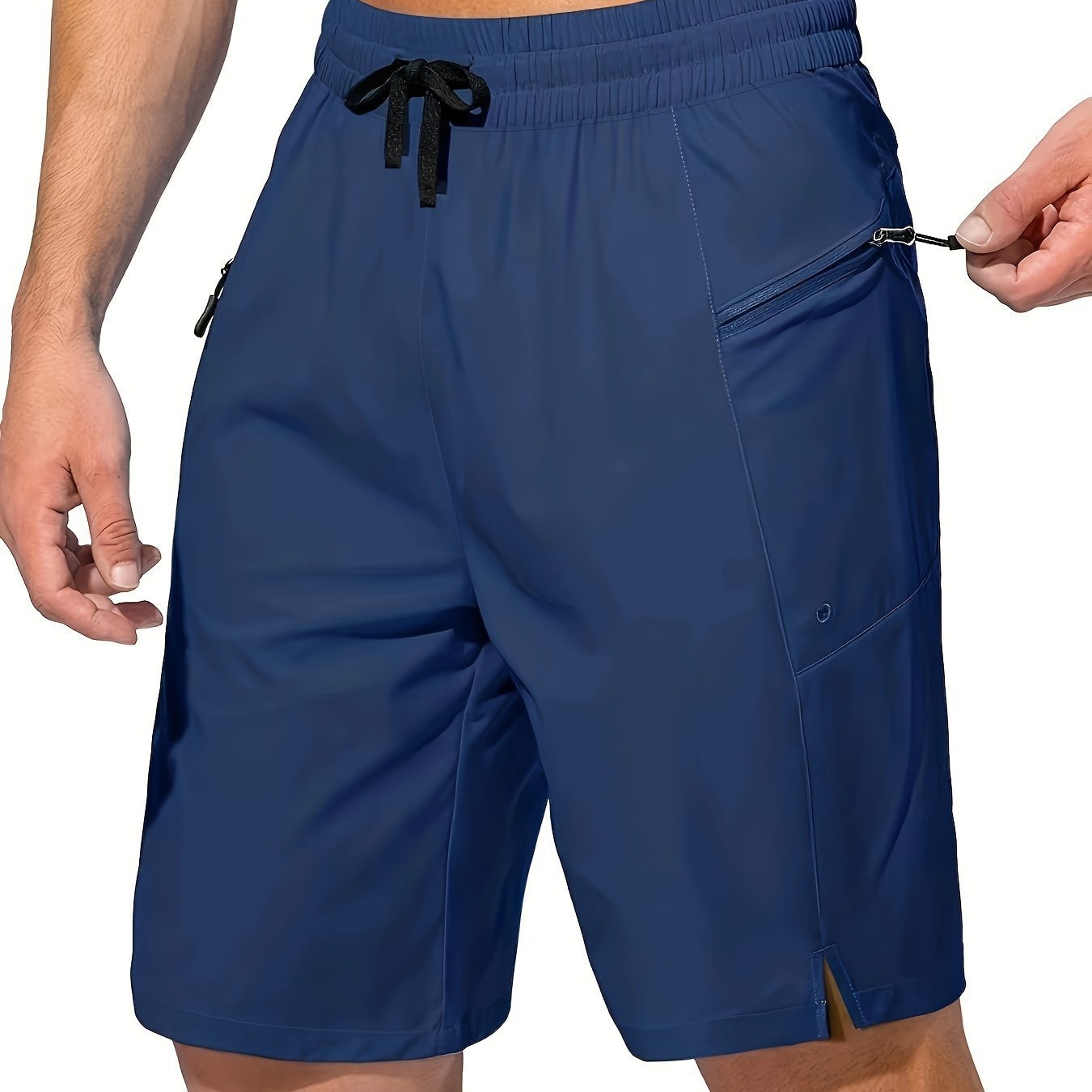 Solid Color Men's Quick-drying Beach Shorts