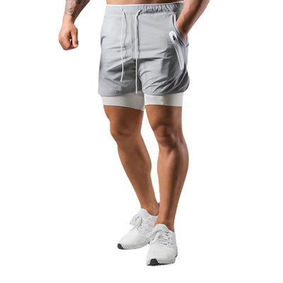Men's Sports Casual Shorts Double Layer Basketball Running