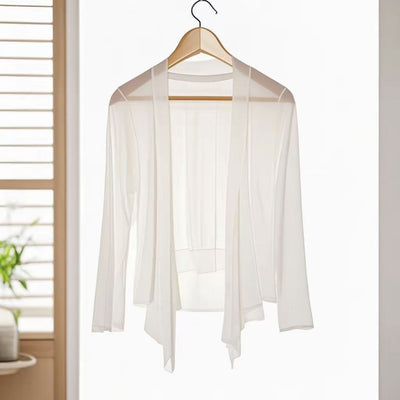 Petit châle extérieur assorti manteau court d'âge moyen et personnes âgées grande taille mince