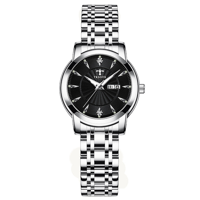 Petite et exquise montre à quartz lumineuse et étanche pour femme