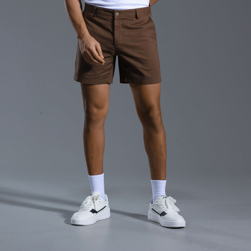 Men's Loose Plus Size Linen Cotton Blended Casual Short-length Pants