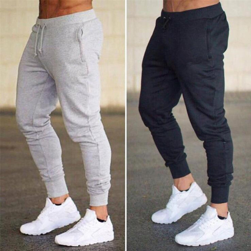 Pantalons de sport pour hommes, pantalons de fitness solides