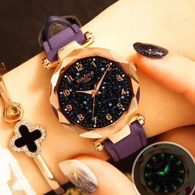 Mode femmes montres meilleur achat Star Sky Zifferblatt montre luxe or Rose femmes brassard quartz handgelenk montres nouveau dropshipping