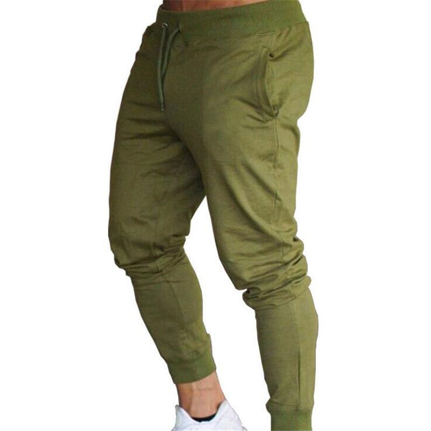 Pantalons de sport pour hommes, pantalons de fitness solides