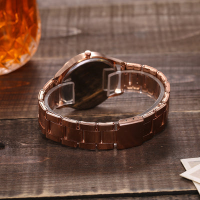 Alloy steel band ladies watch casual quartz watch