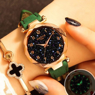 Mode femmes montres meilleur achat Star Sky Zifferblatt montre luxe or Rose femmes brassard quartz handgelenk montres nouveau dropshipping