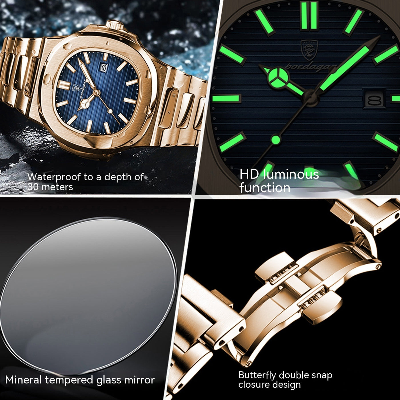 Luxury Ultra-Thin Waterproof Quartz Watch