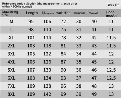 Pantalon d'hiver matelassé à taille élastique pour homme