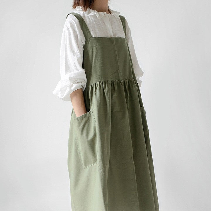 Waterproof Korean Style All Cotton Plus Size Apron