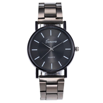 Montre neutre pour femme, simple, tendance, ceinture en acier, quartz