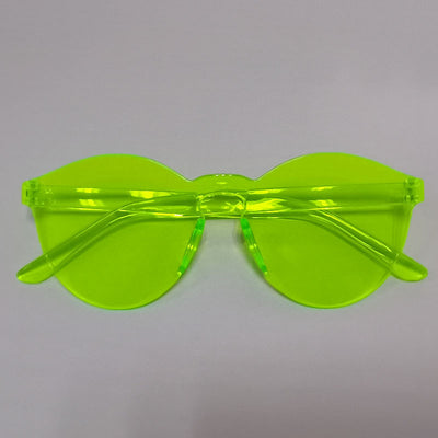 European And American Trendy One-piece Candy-colored Sunglasses