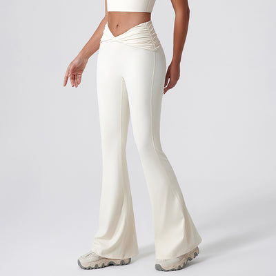 Female Pure Color Tight Hip Lift Quick-drying Casual Sports Trousers