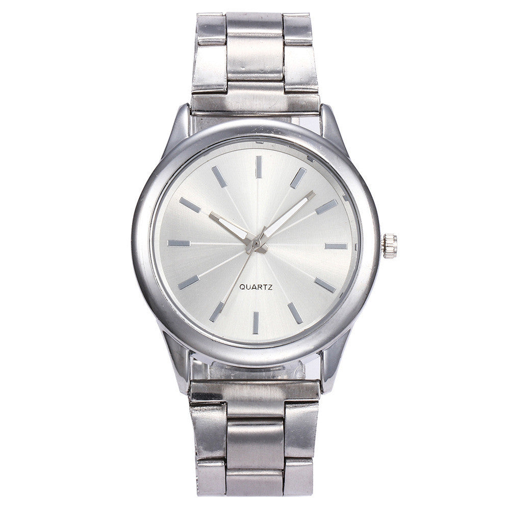 Alloy steel band ladies watch casual quartz watch