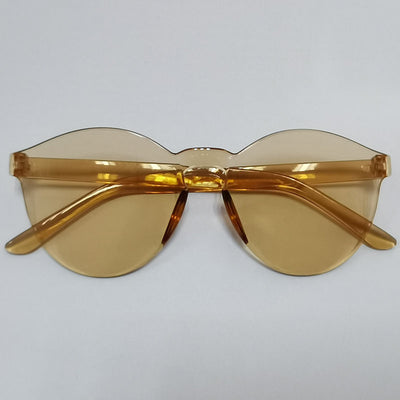 European And American Trendy One-piece Candy-colored Sunglasses