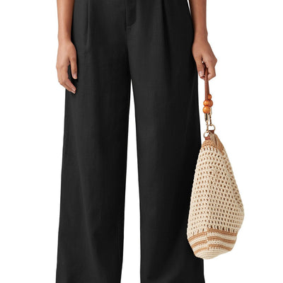 Loose Casual And Comfortable Pocket Straight-leg Pants