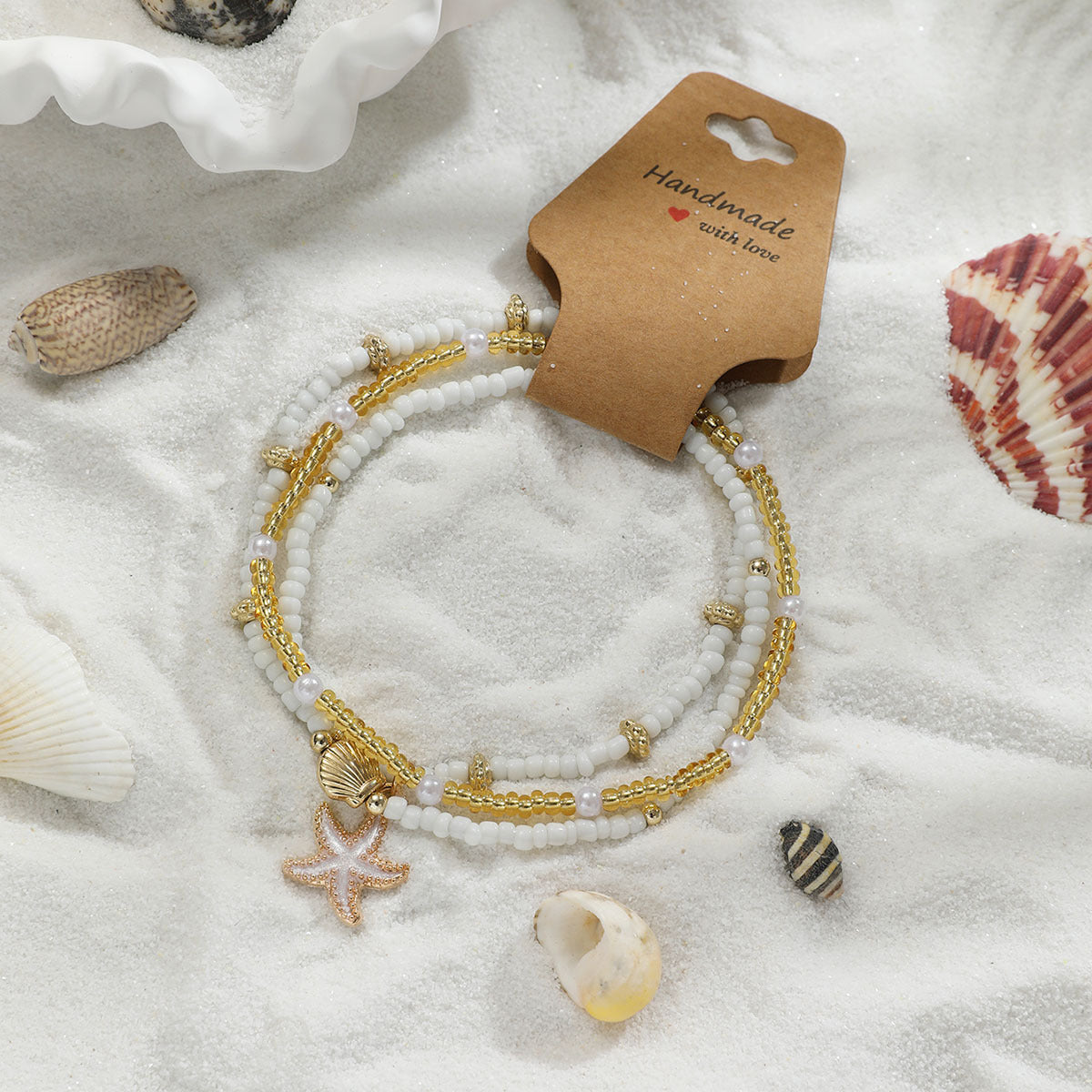 Adjustable Woven Anklet Set – 3 Pieces