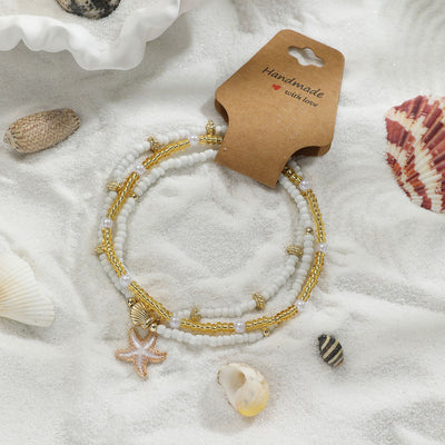 Adjustable Woven Anklet Set – 3 Pieces