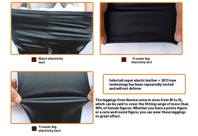 Women's Matte Feet Elastic Ankle-length Pants Plus Size