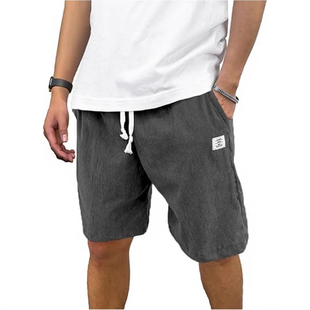 Men's Casual Sports Corduroy Breathable Shorts