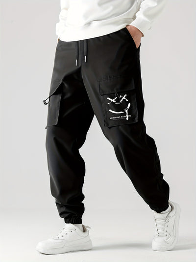 Straight Ankle Tied Wear-resistant Overalls Casual Pants