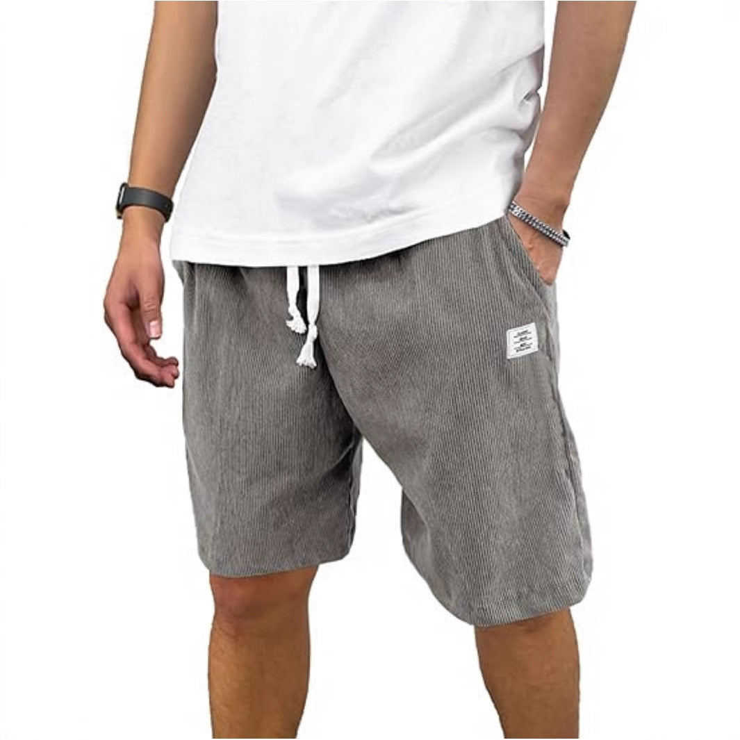 Men's Casual Sports Corduroy Breathable Shorts