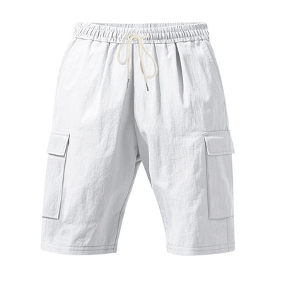 Men's Air-permeable Beachwear Linen Loose Multi-pocket Casual Shorts