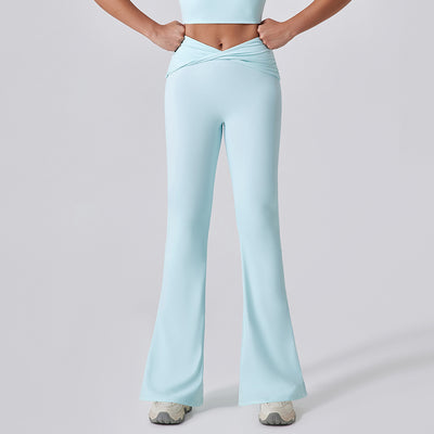 Female Pure Color Tight Hip Lift Quick-drying Casual Sports Trousers
