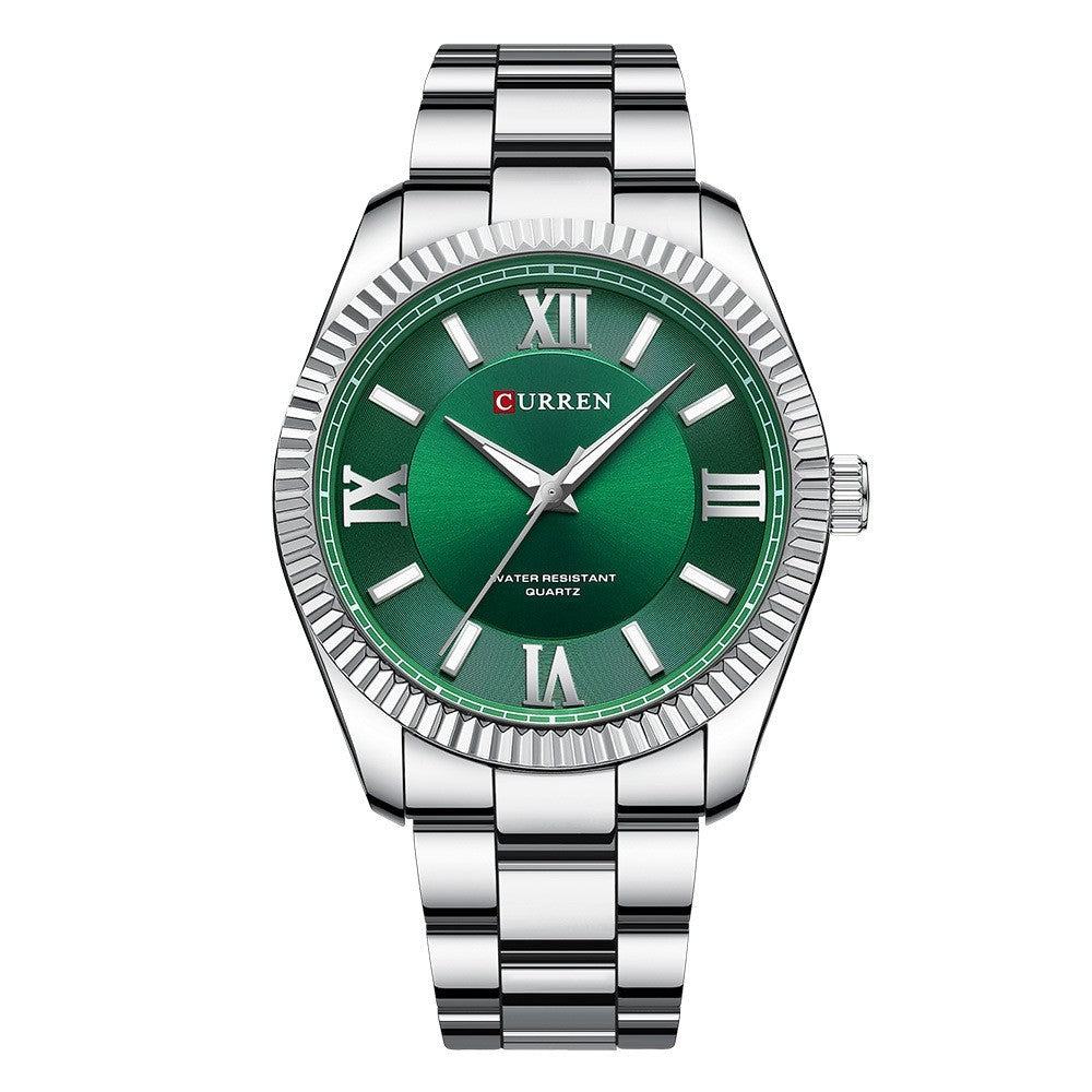 Men’s Luminous Steel Strap Quartz Watch