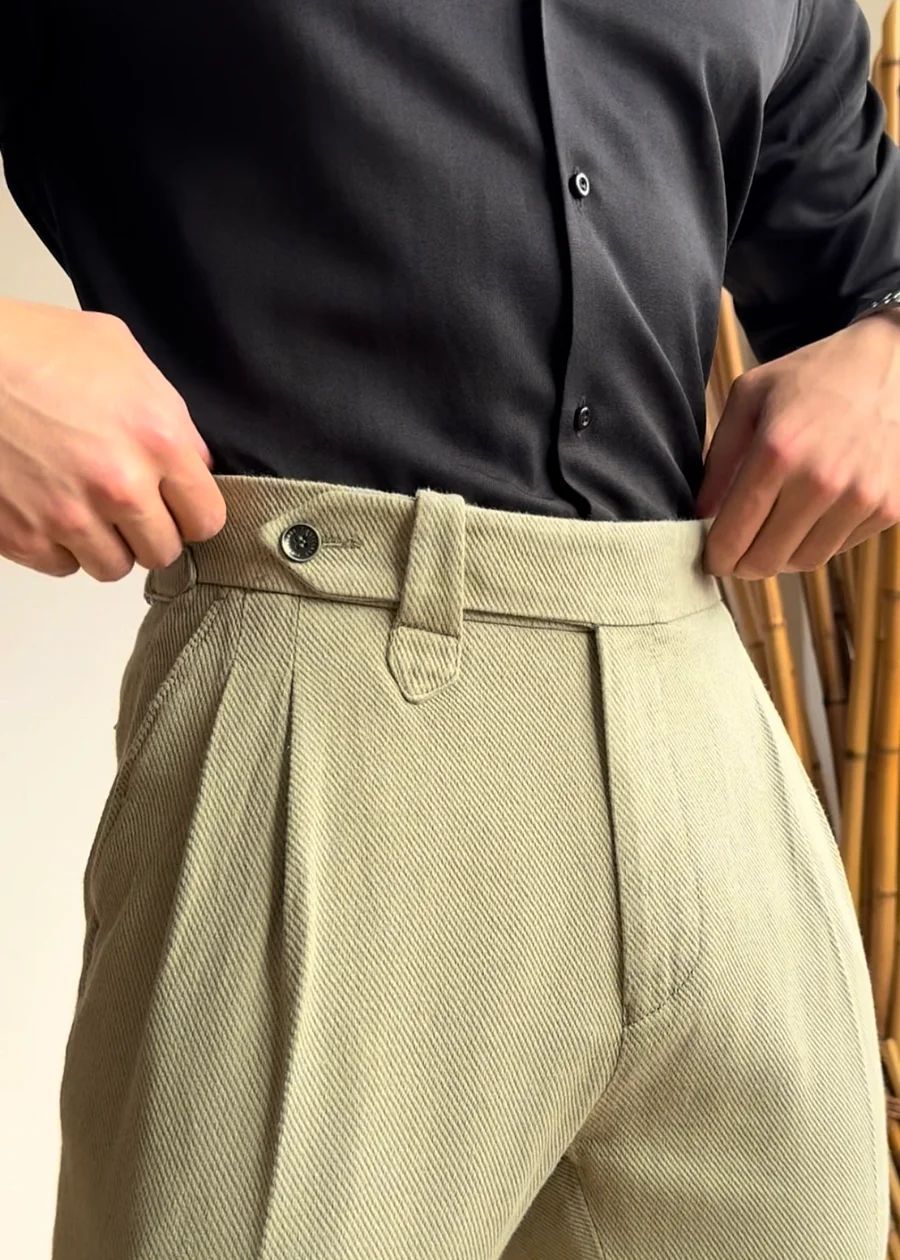 Pantalon slim taille haute décontracté pour le travail