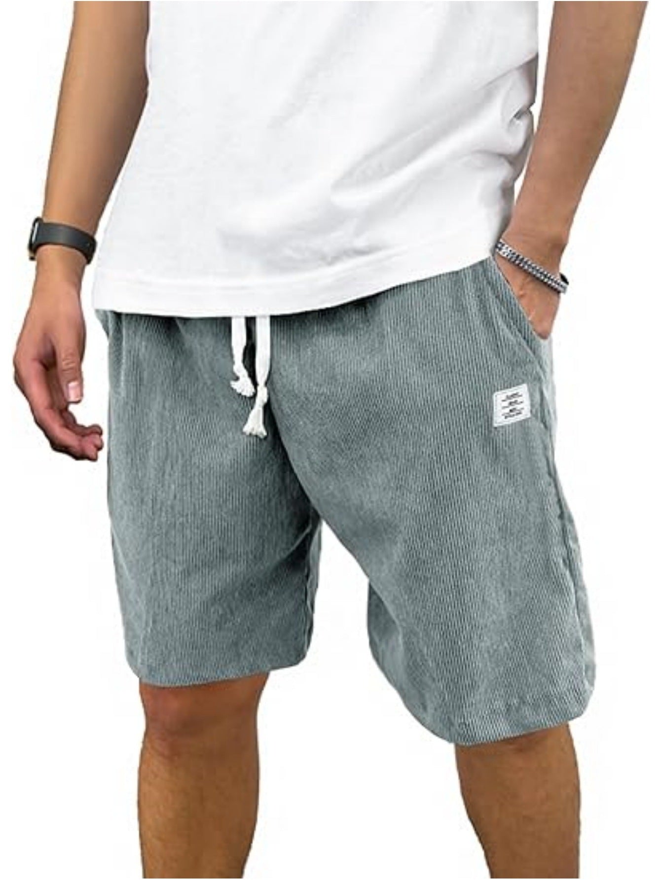 Men's Casual Sports Corduroy Breathable Shorts