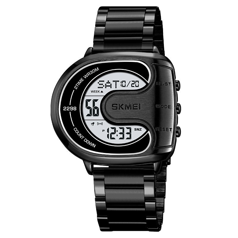U-shaped Dial Creative Men's Multifunctional Waterproof Electronic Watch