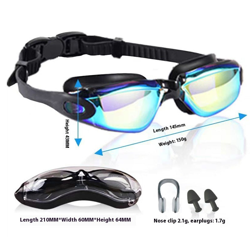 Electroplated Anti-Fog Swim Goggles