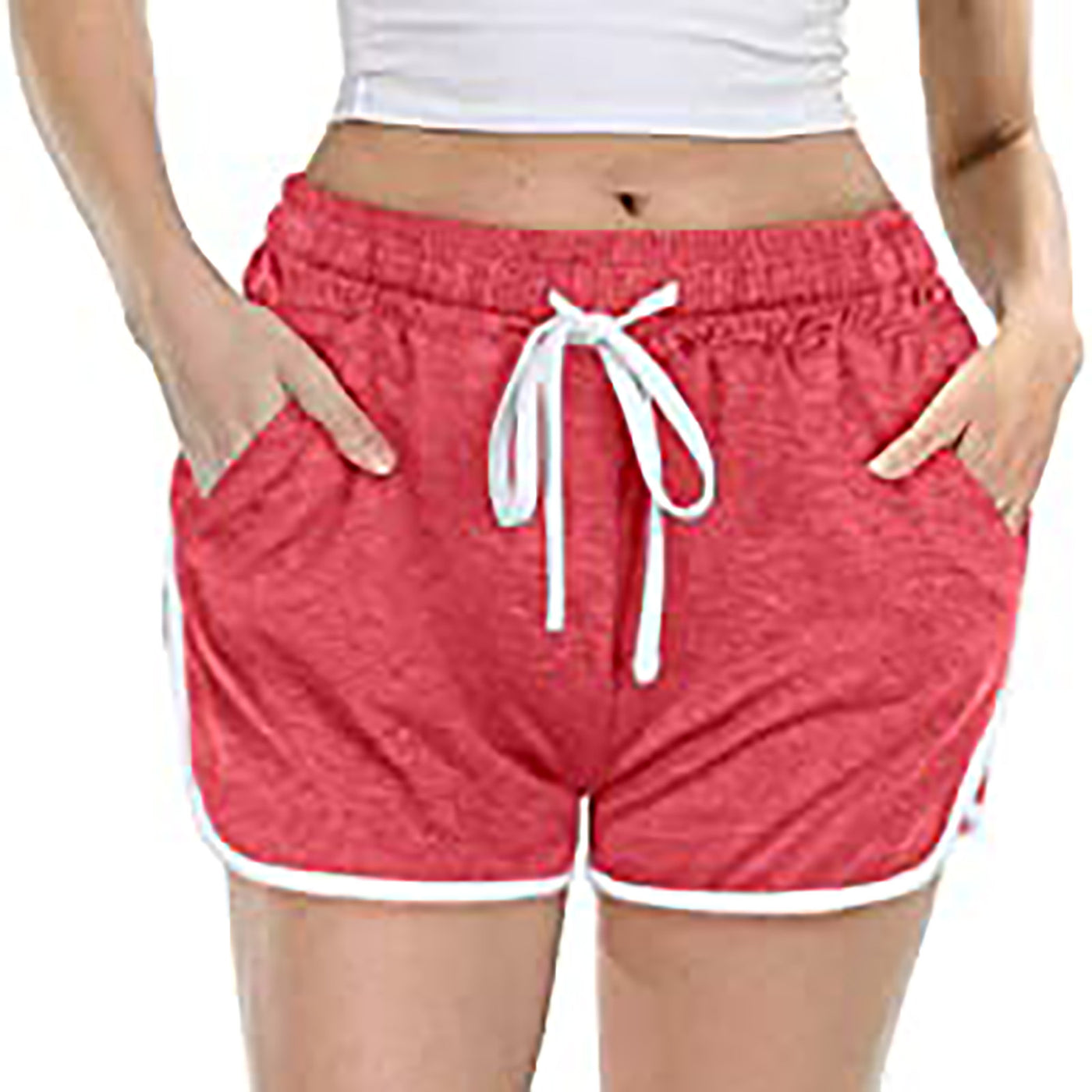 Women's Casual Solid Color Tether Shorts