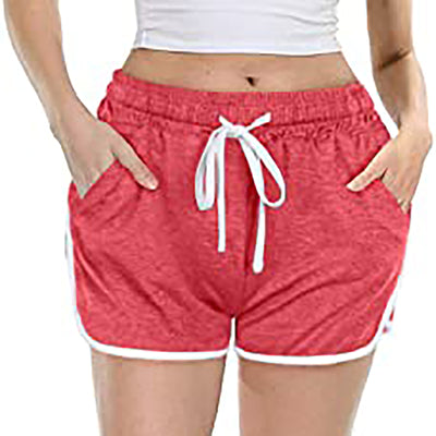 Women's Casual Solid Color Tether Shorts