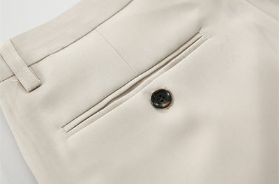 Pantalon homme ample droit court court