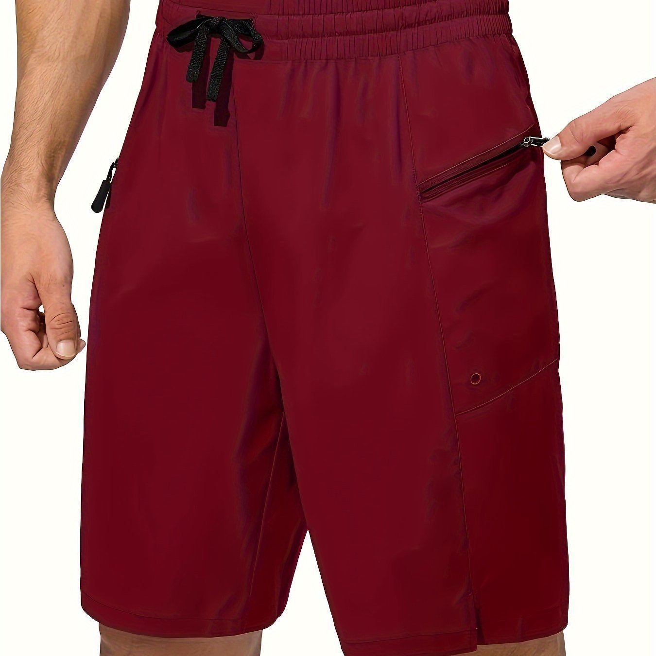 Solid Color Men's Quick-drying Beach Shorts