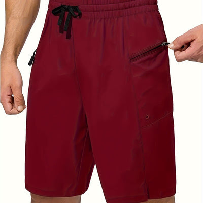 Solid Color Men's Quick-drying Beach Shorts