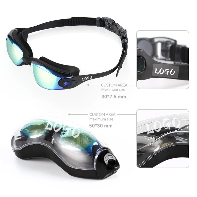 Electroplated Anti-Fog Swim Goggles