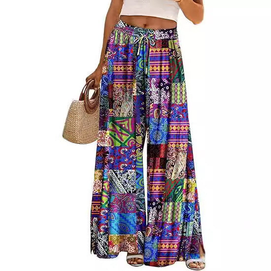 Women's Summer Bohemian Wide-leg Pants