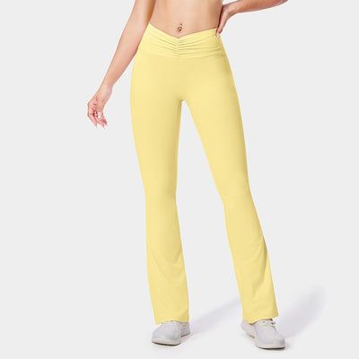 Fitness Pants Women's No Embarrassment Line Stretch Yoga Pants Tight Bootcut Pants