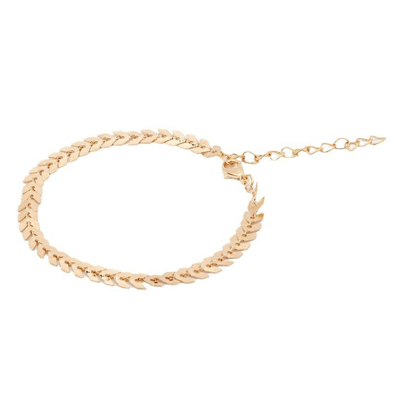 Diamond Studded Tassel Foot Jewelry 3-Piece Set