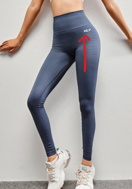 Pantalon de fitness moulant et extensible pour femme Peach Hip Line