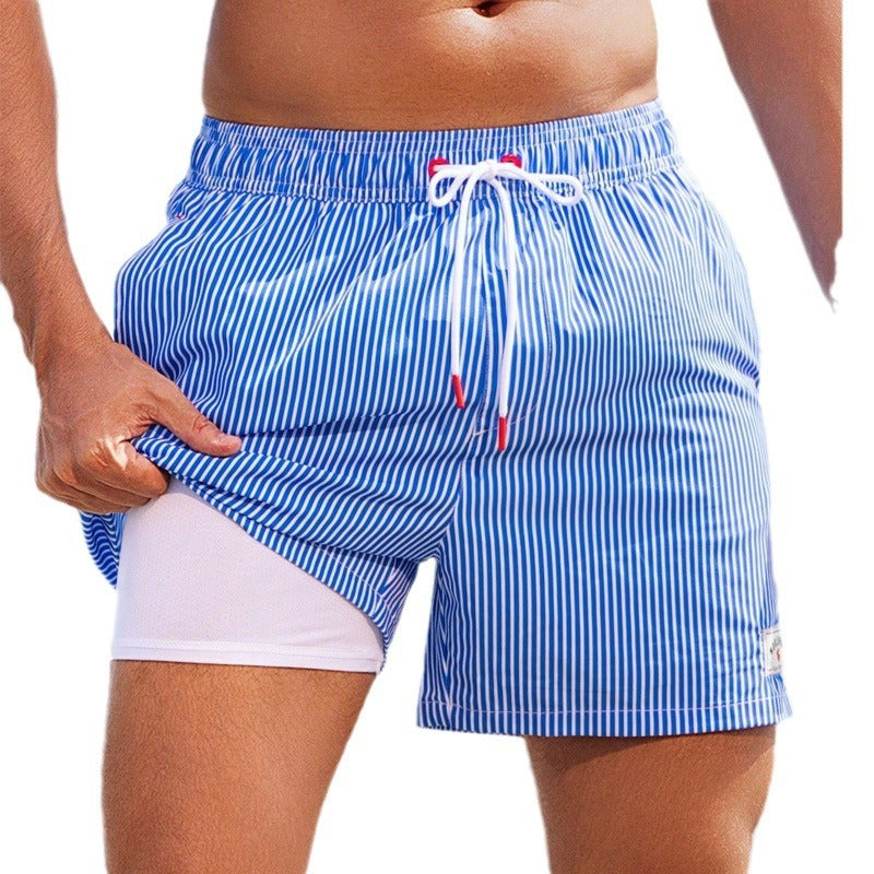 Men's Fashion Loose Quick-drying Boxer Swimming Trunks