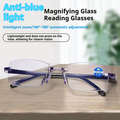 Diamond Rimmed Bifocal Presbyopic Glasses