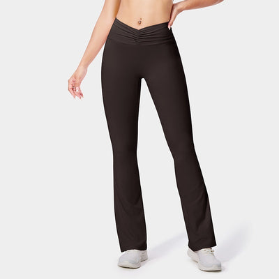 Fitness Pants Women's No Embarrassment Line Stretch Yoga Pants Tight Bootcut Pants