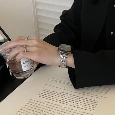 Montre Métal Petite Palette Ronde